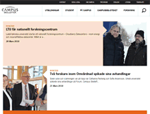 Tablet Screenshot of campus.skelleftea.se